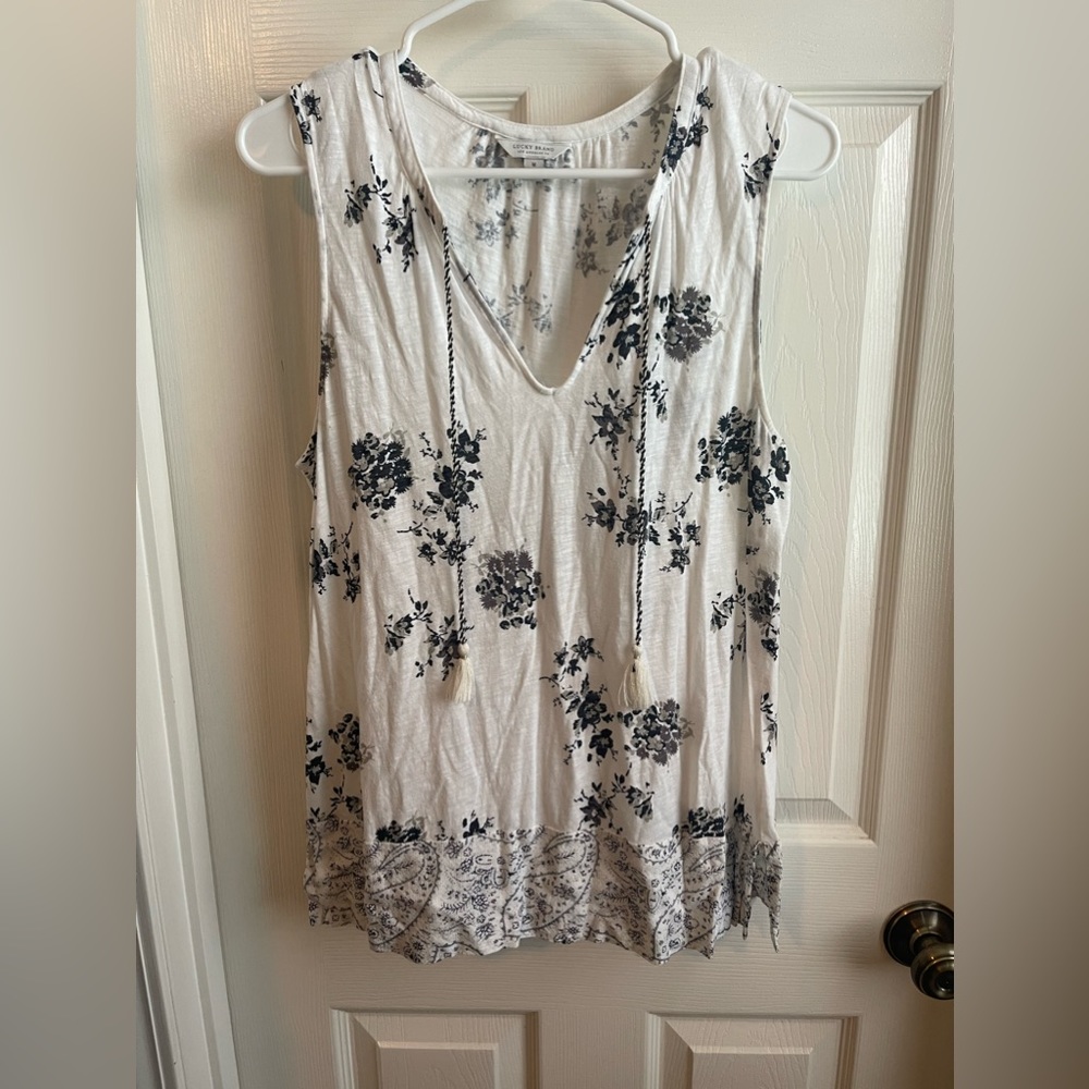 Lucky Brand Floral Tank Top Medium